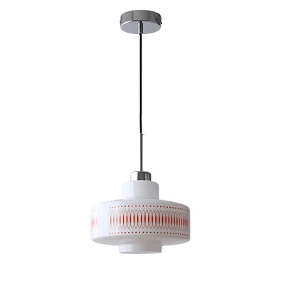 Vintage Bauhaus Opalglas Pendelleuchte