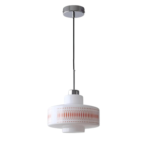 Vintage Bauhaus Opalglas Pendelleuchte