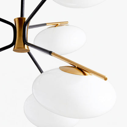 Brimush Pendelleuchte in flacher Kugelform – Minimalistische Architekturform