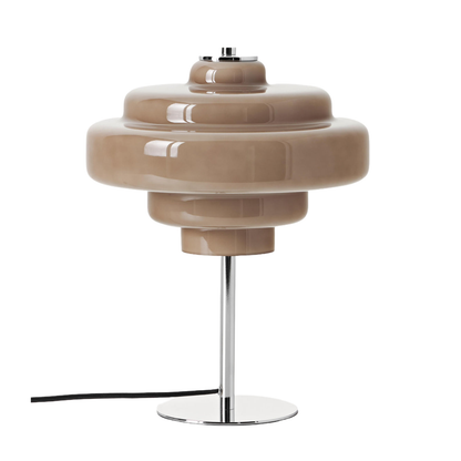 Koloro Tiered Glass Table Lamp – Retro Style for Living Room or Bedroom