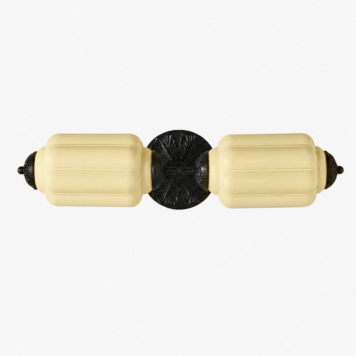 Eloise Messing-Wandleuchte – Elegante Vintage-Beleuchtung aus Milchglas