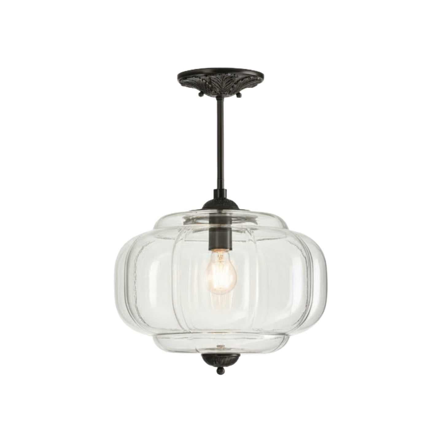Eloise Pendant Light - Vintage Milk Glass Pendant Light