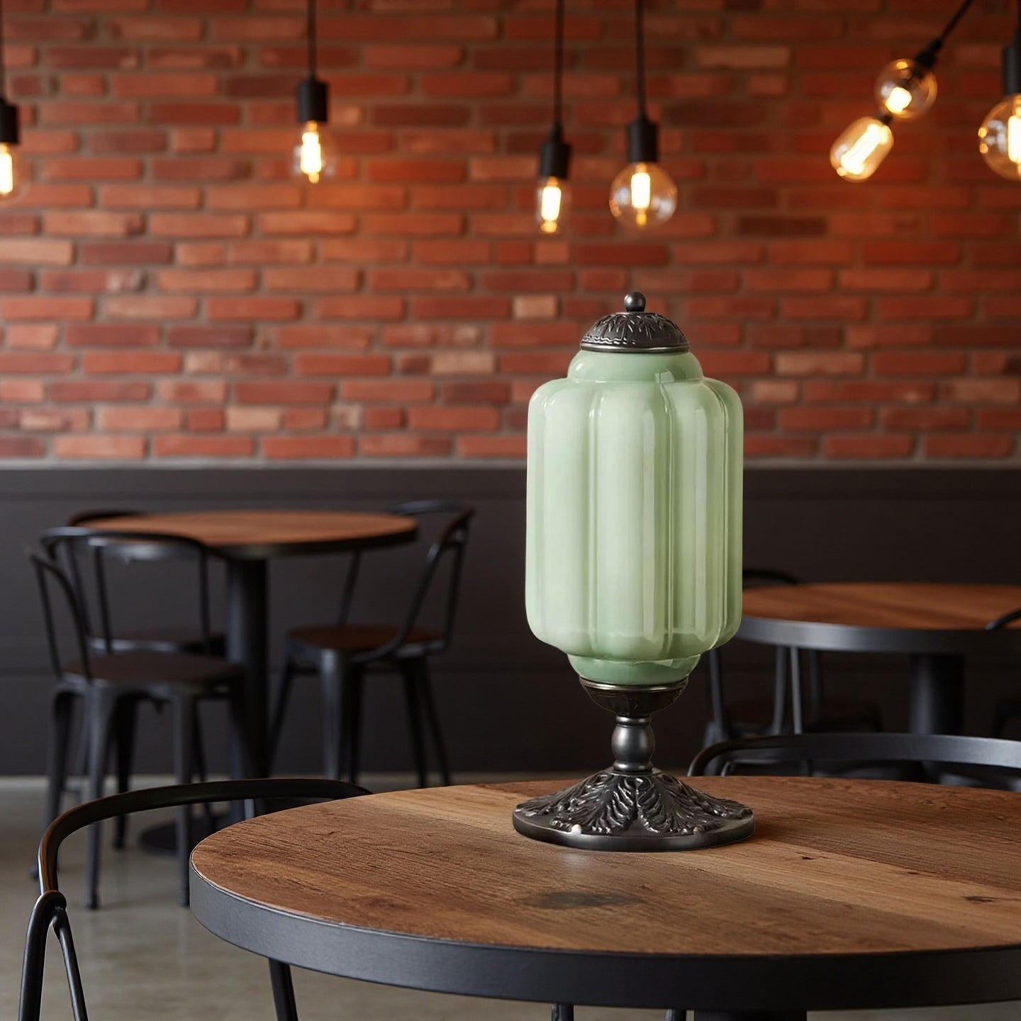 Eloise Tischlampe - Vintage Design Glas Tischlampe