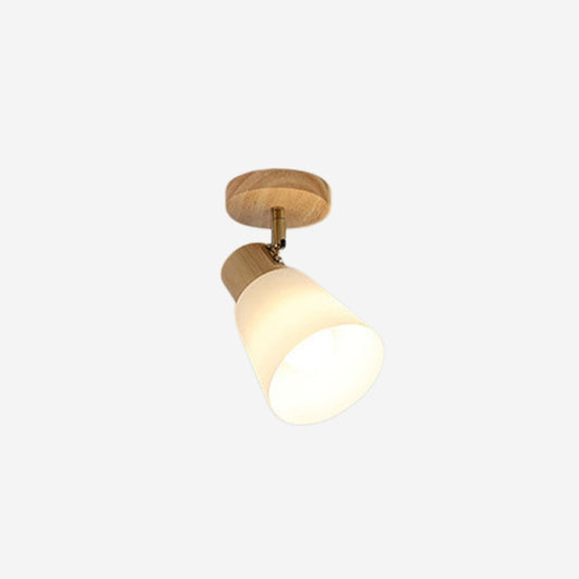 Modern Rustic Cabin Adjustable wood Track Ceiling Light
