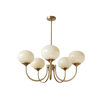 Vintage Bauhaus Glasblasen Kronleuchter