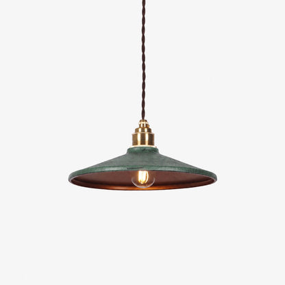 Rustic Saucer Shade Pendant Light