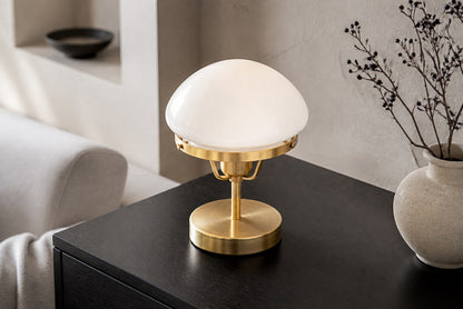Ornato Luxe Modern Brass or Black Table Lamp - Elegant Desktop Lighting Fixture