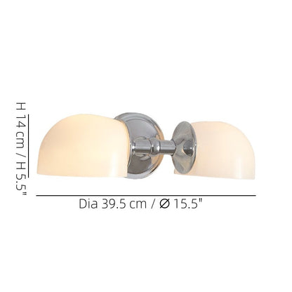 Modern Mercer Double Horizontal Metal Wall Sconce