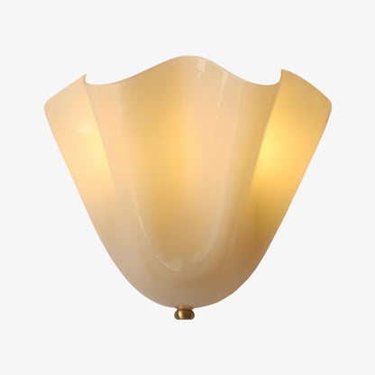 Bellina Handcrafted Glass Floral Wall Lamp – Modern Accent for Bedroom