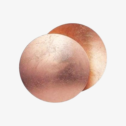 Discola Disc Wall Lamp – Modern Copper Halo Design with Circular Shade for Living Room or Bedroom N20
