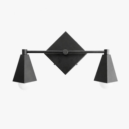 Ornato Luxe Geometrische Schminkleuchte – Art-Deco-Badezimmerbeleuchtung aus massivem Messing