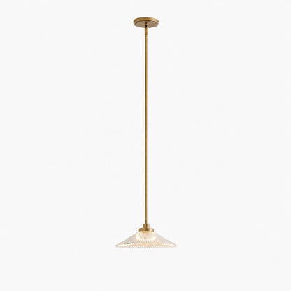 Bravira Pendelleuchte aus geripptem Glas – elegante Kücheninsellampe