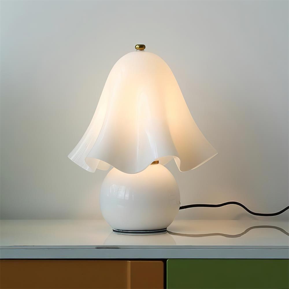 Bellina Elegant Glass Table Lamp – Sleek Design for Bedside or Desk