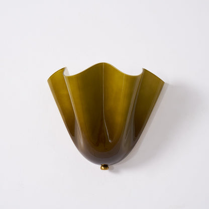 Bellina Handcrafted Glass Floral Wall Lamp – Modern Accent for Bedroom