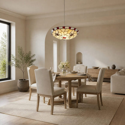 TF Schmetterlings-Pendelleuchte – Dekorative Buntglas-Pendelleuchte für Schlafzimmer oder Eingangsbereich 