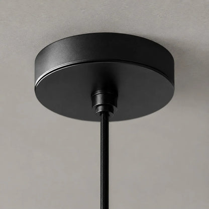 Grey Stone Pendant Light with Paper Diffuser