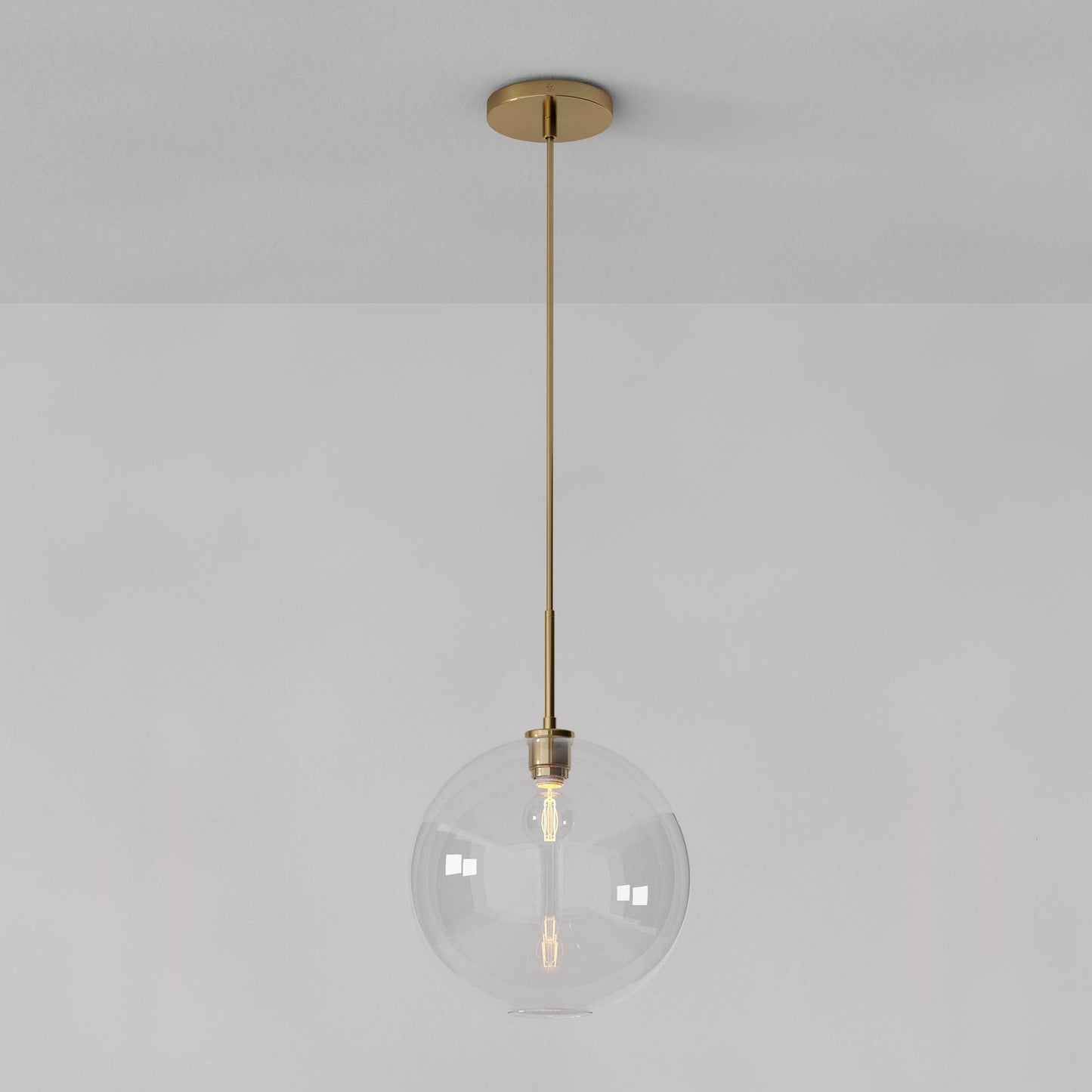 Selvion Sculptural Globe Pendant Light - Modern Glass Pendant Lamp - Sleek Design