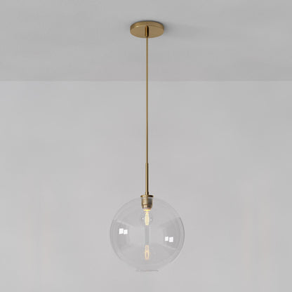 Selvion Sculptural Globe Pendant Light - Modern Glass Pendant Lamp - Sleek Design