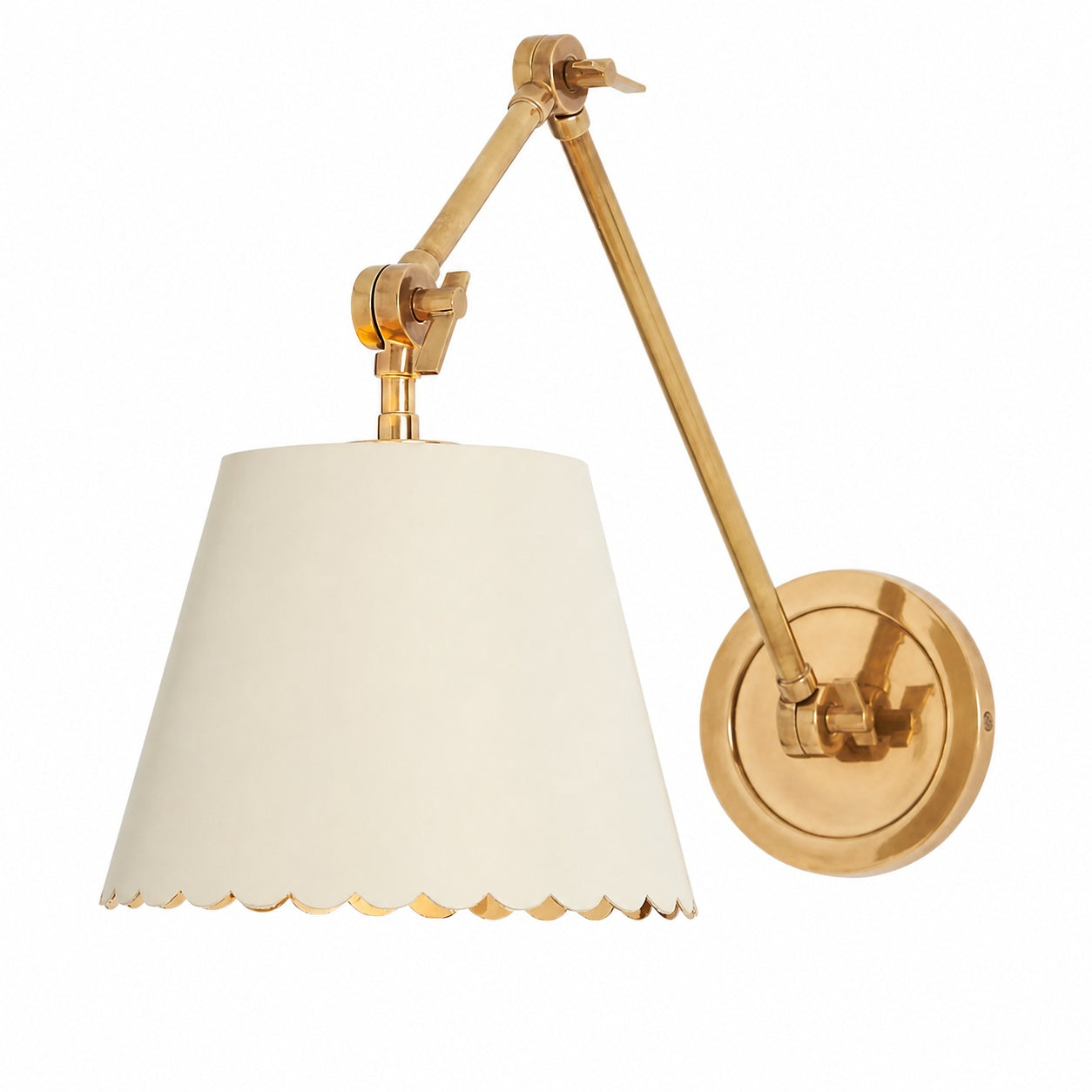 Foldray Scalloped Task Sconce – Wandleuchte aus Leder für Zuhause