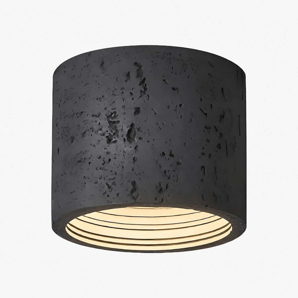 Sabiara Wabi-Sabi Cylindrical Ceiling Lamp - Soft Diffused Ceiling Fixture for Bedrooms and Living Rooms
