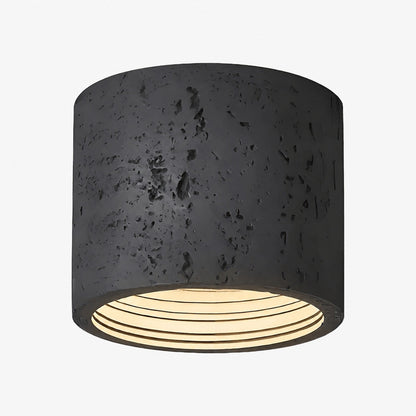 Sabiara Wabi-Sabi Cylindrical Ceiling Lamp - Soft Diffused Ceiling Fixture for Bedrooms and Living Rooms