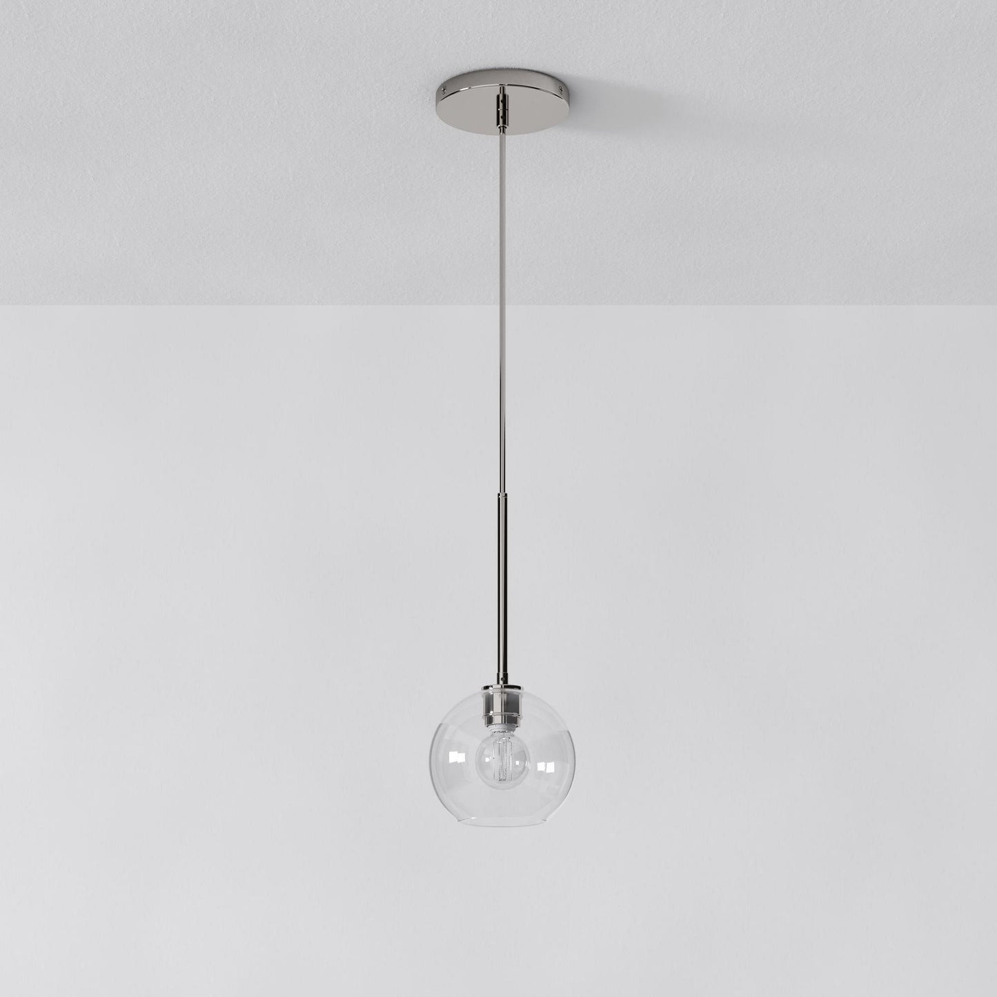 Selvion Sculptural Globe Pendant Light - Modern Glass Pendant Lamp - Sleek Design