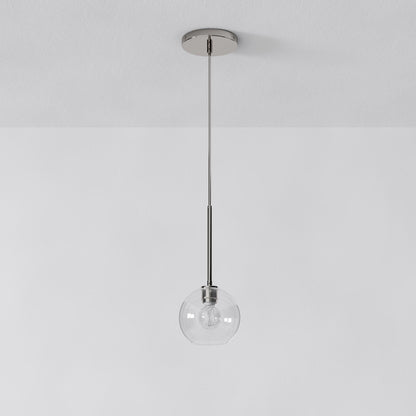 Selvion Sculptural Globe Pendant Light - Modern Glass Pendant Lamp - Sleek Design