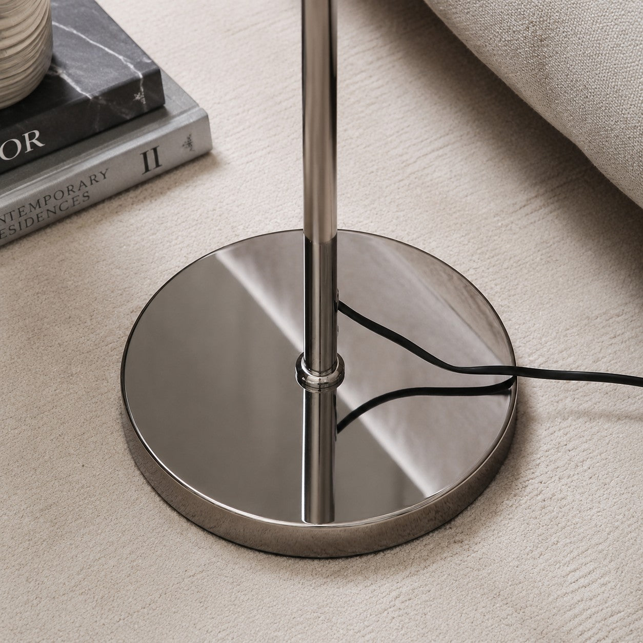 Floor lamp detail and room styling image