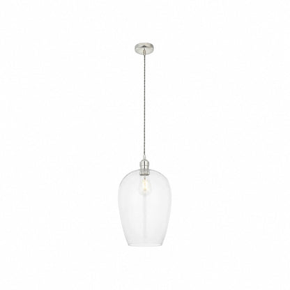 Clarione Height-Adjustable Glass Pendant Light - Classic Art Deco Light