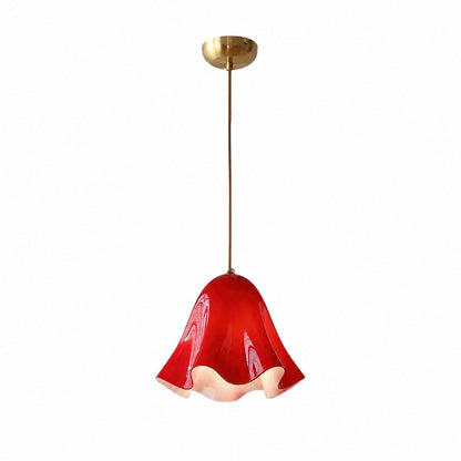 Bellina Artistic Glass Pendant Light - Modern Bloom Inspired Hanging Ceiling Lamp