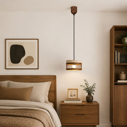 Vintage Travertine Metal Pendant Lamp for Dining Room