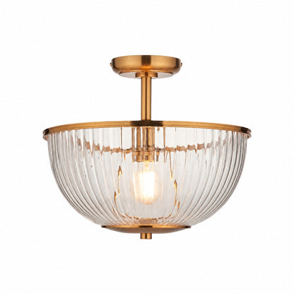 Luntra Deckenleuchte mit geripptem Glas – Elegante Deckenleuchte für Flure und Schlafzimmer