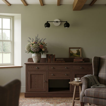 Metio Kuppel-Dekoratives Schminklicht – Klassische Badezimmer-Wandlampe mit Kugelschirm