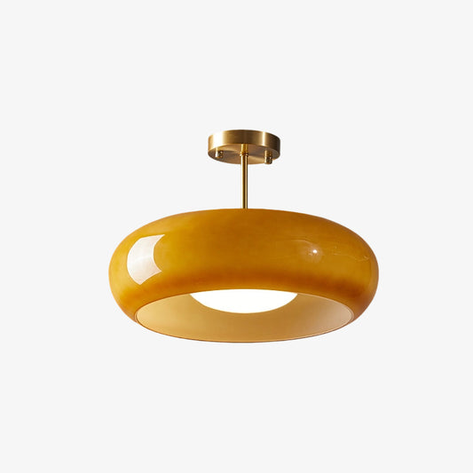 Bauvia Modern Round Glass Ceiling Lamp Clean Bauhaus Look Comfortable Ambient Lighting N63