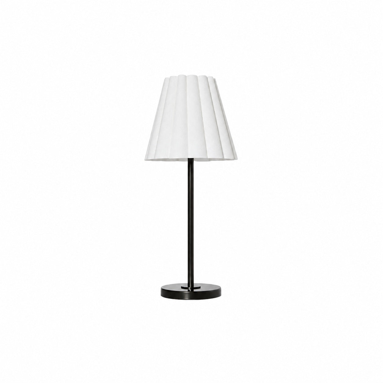 Ruffmeto Transitional Slim Table Lamp – Sculptural Shade Lighting for Living Room or Bedroom