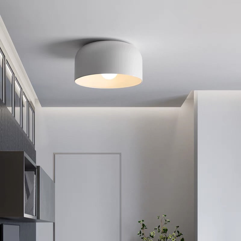 Stylische Skandinavische Rund Metall Deckenleuchte