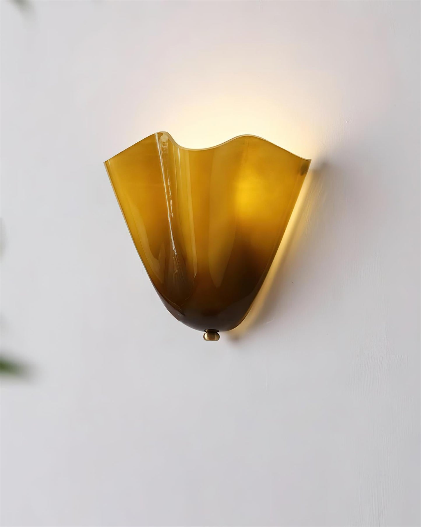 Bellina Handcrafted Glass Floral Wall Lamp – Modern Accent for Bedroom