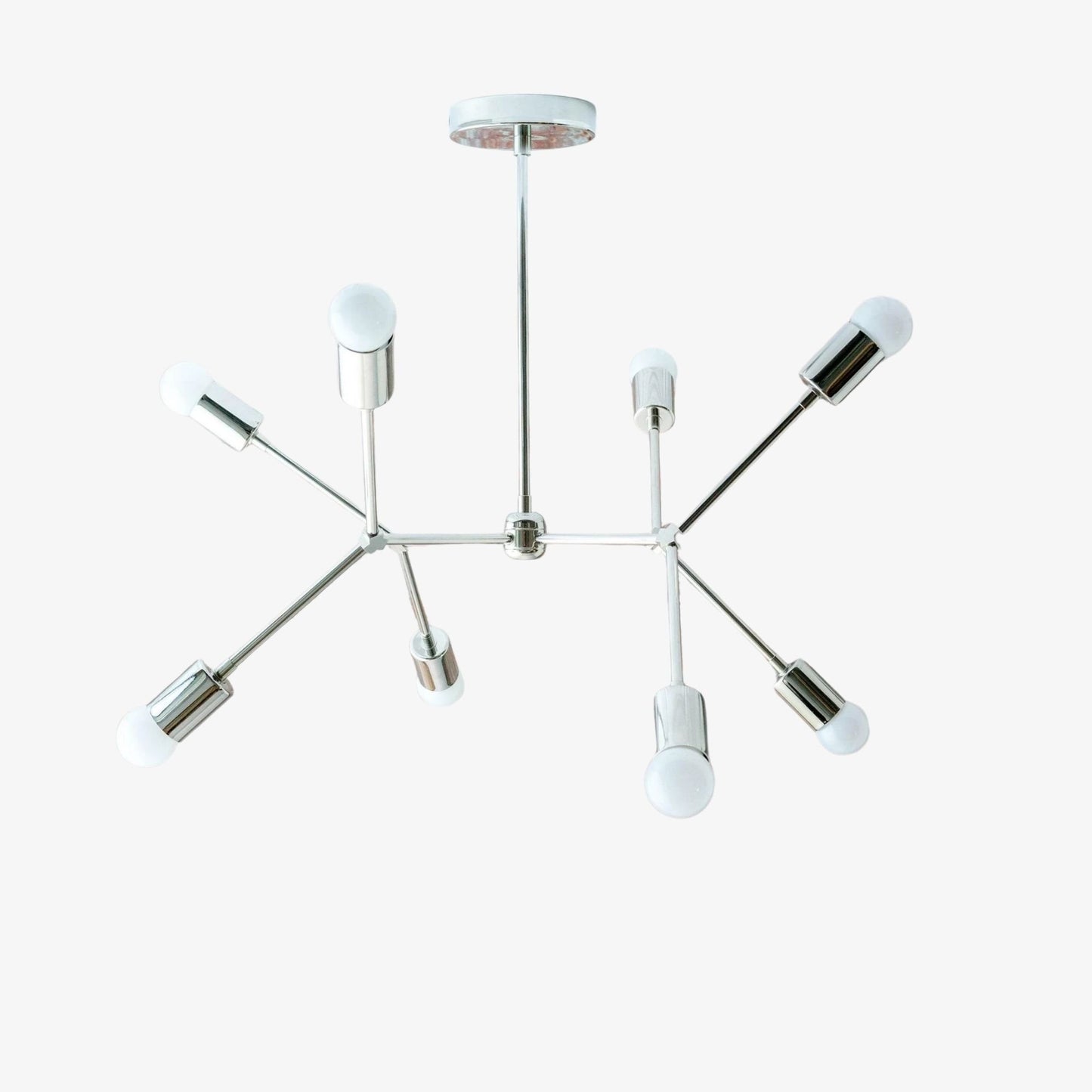 Mobilux Line Mobilux Line Modern Geometric Chandelier - Brass Ceiling Light Fixture