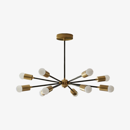 Mobilux Line Modern Chandelier - Mid Century Ceiling Light Fixture