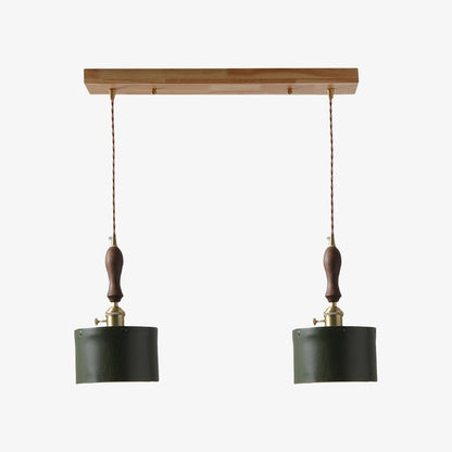 Modern Minimalist Leather Shade Pendant Light