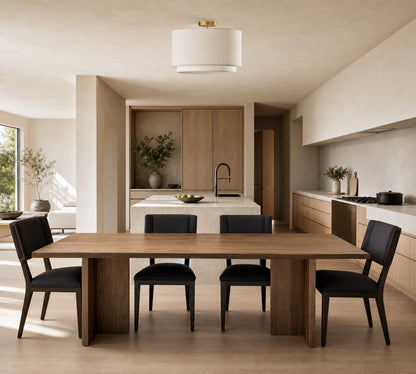 Dumora Deckenlampen mit Trommelschirm aus Stoff - Doppellagiges Bauernhaus Design