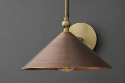 Conique Meta Verstellbare Wandleuchte – Vintage Industrieleuchte