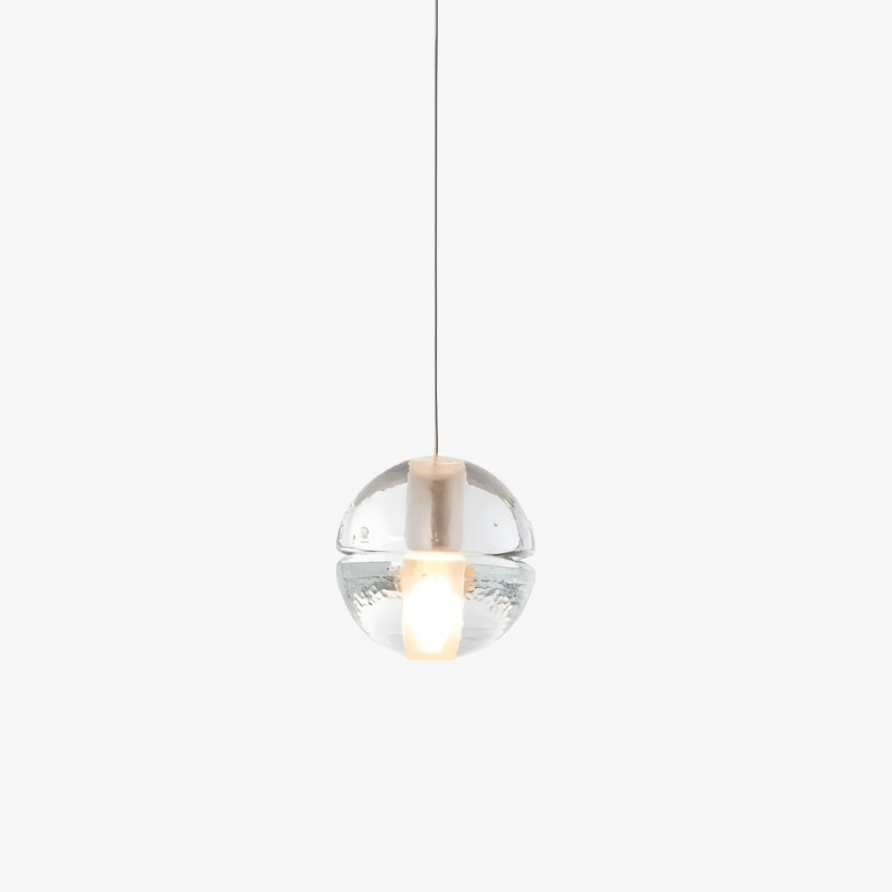 Lorivo Decorative Crystal Sphere Pendant Light Starry Visual for Lounge Areas