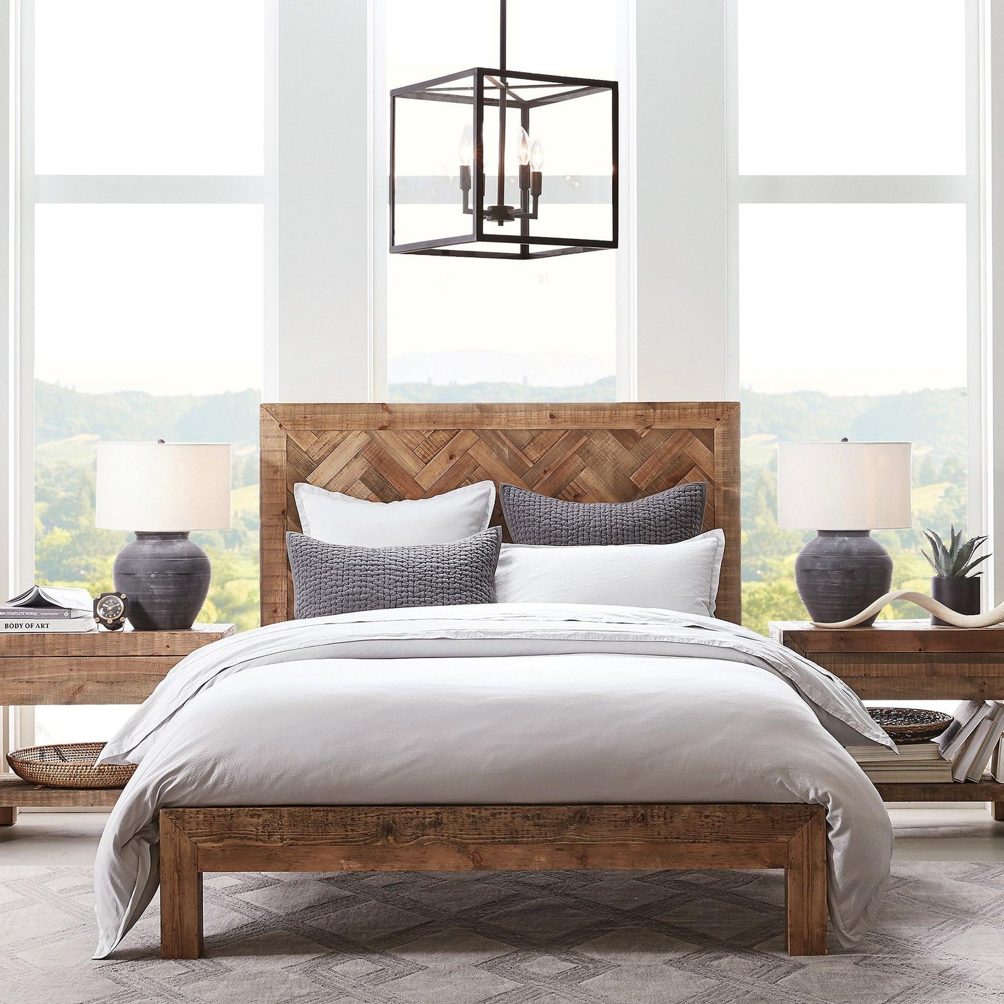 Ferrix Outdoor Lantern Pendant Lamp – Industrial Glass and Iron Design for Modern Spaces