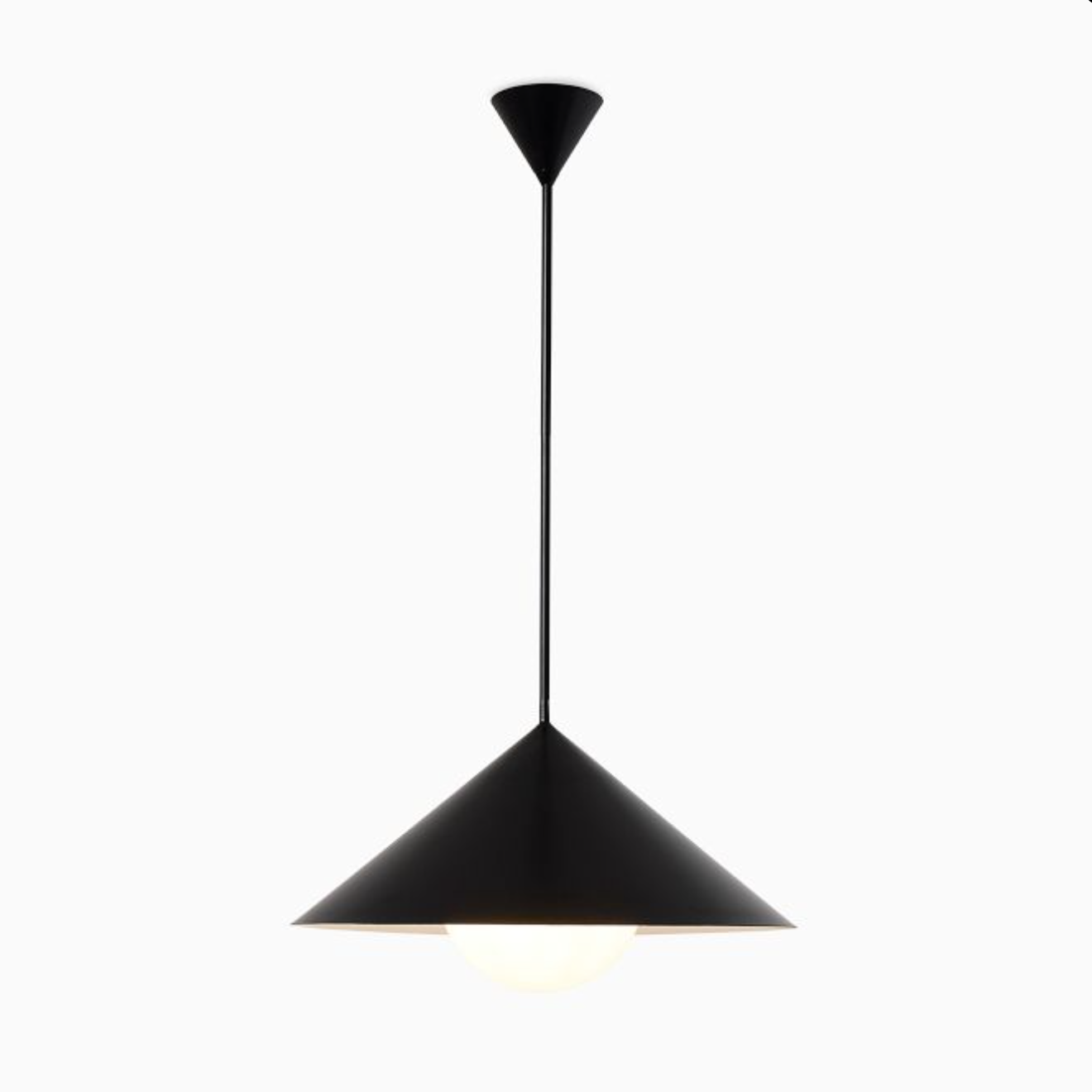 Brivana Adjustable Pendant – Mid-Century Cone Light for Kitchen & Dining