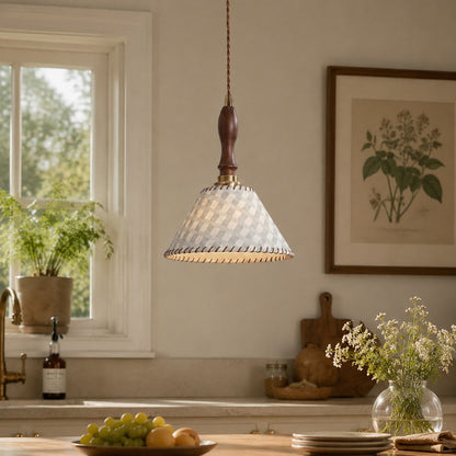 Wabi-Sabi Fabric Pendant Light
