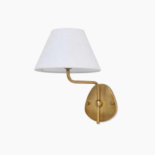 Kulo Fabric Wall Light – Modern Double Arm Linen Wall Sconce for Living Room