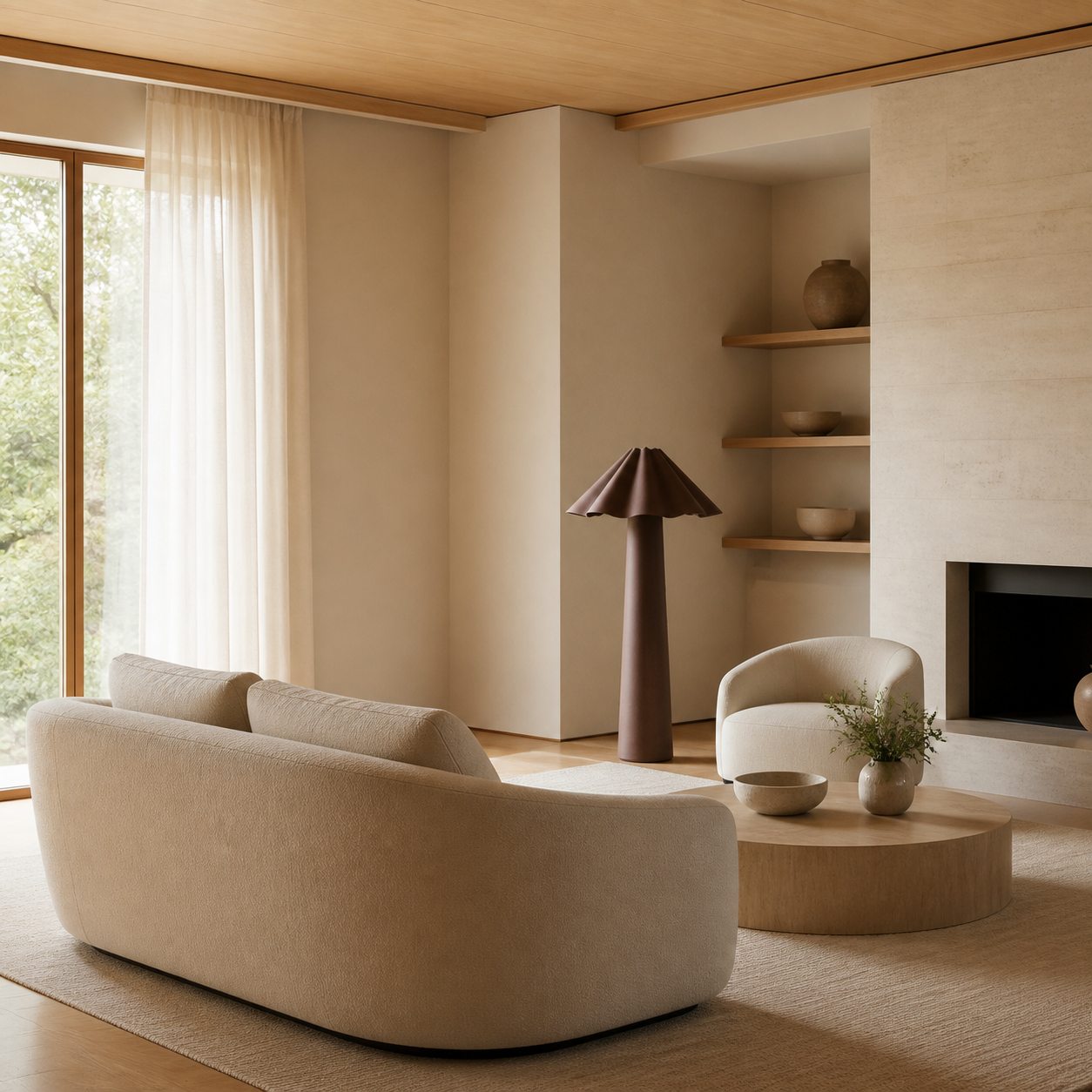 Weavara Skulpturale Stehleuchte – Modernes Übergangsdesign für Wohnzimmer und Lounges