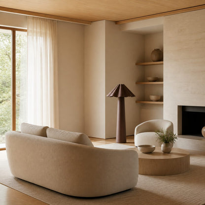 Weavara Skulpturale Stehleuchte – Modernes Übergangsdesign für Wohnzimmer und Lounges