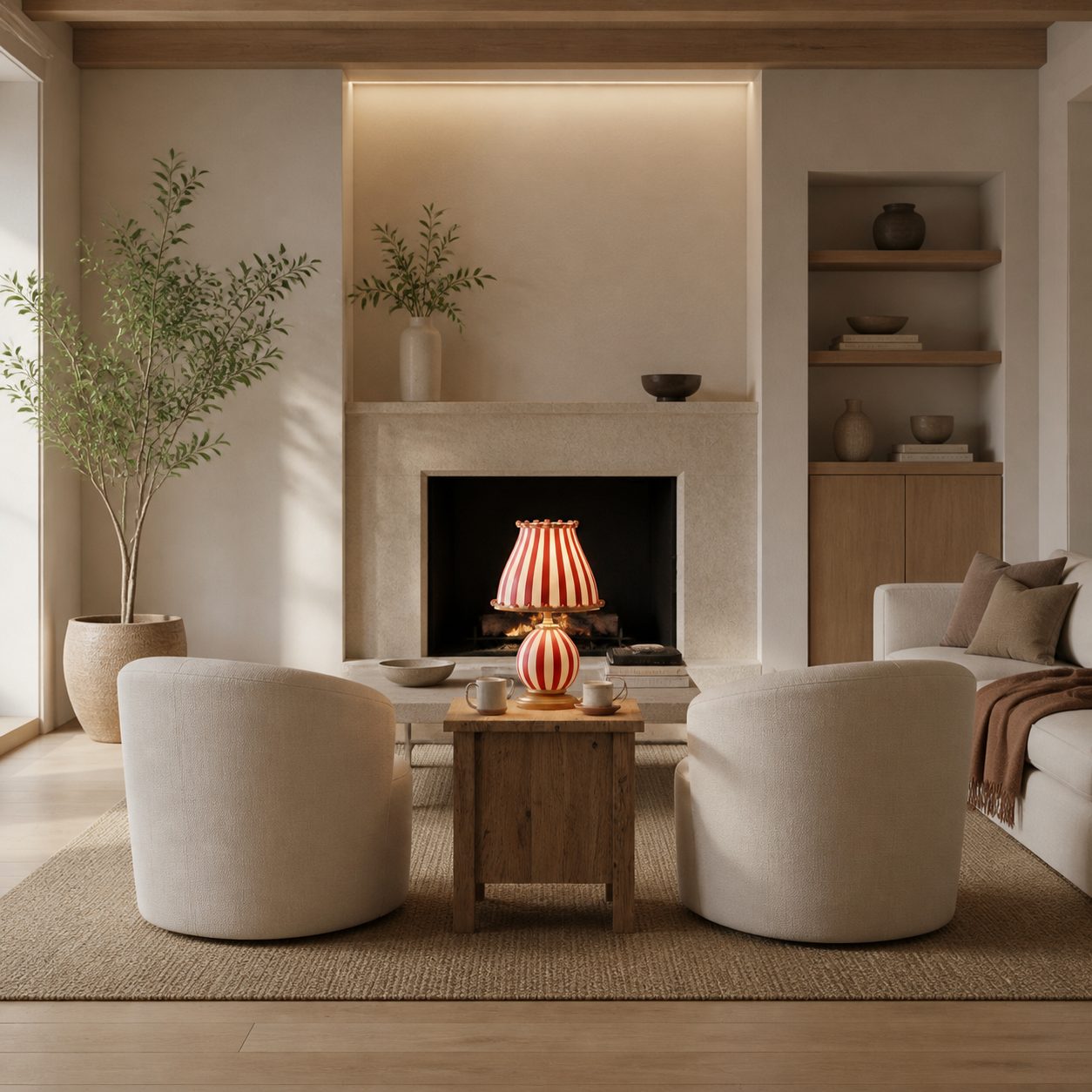 Festilo Playful Sculptural Table Lamp with Dome Shade – Modern Accent Design for Living Room